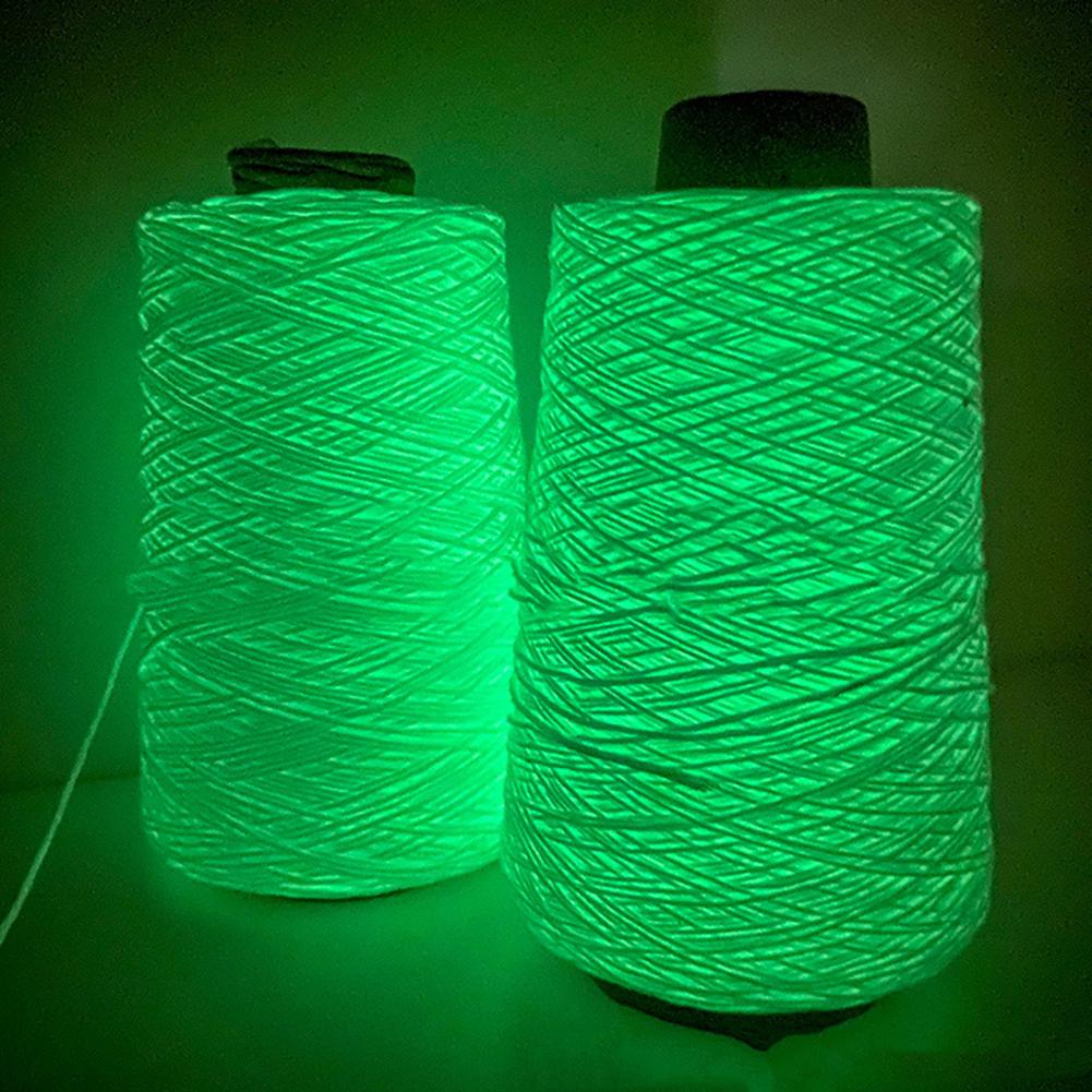 Strickgarn, gehäkelt, leuchtet im Dunkeln, grobes Garn, handgefertigt, leuchtendes, feines Garn, Strickgarn aus Wolle