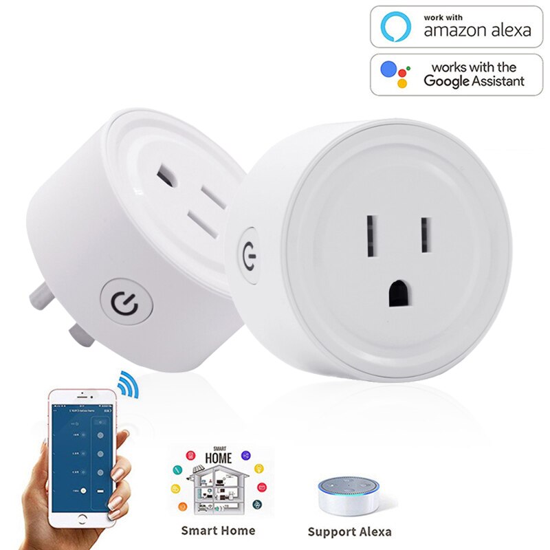 ZigBee Smart Plug WIFI Socket Mini Switch Samsung SmartThings Support Echo Voice Control For Alexa Google Homepage