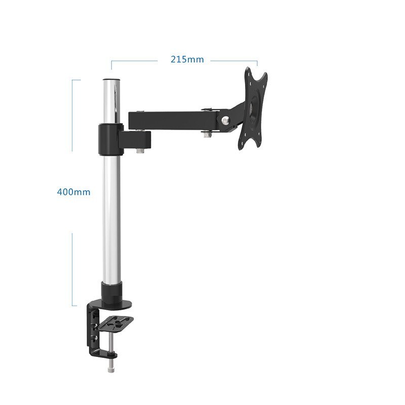 13 "-24" Lcd-scherm Desktop Tv Mount Monitor Houder Roestvrijstalen Roterende Lifting Intrekbare Tafel Vastklemmen Mount