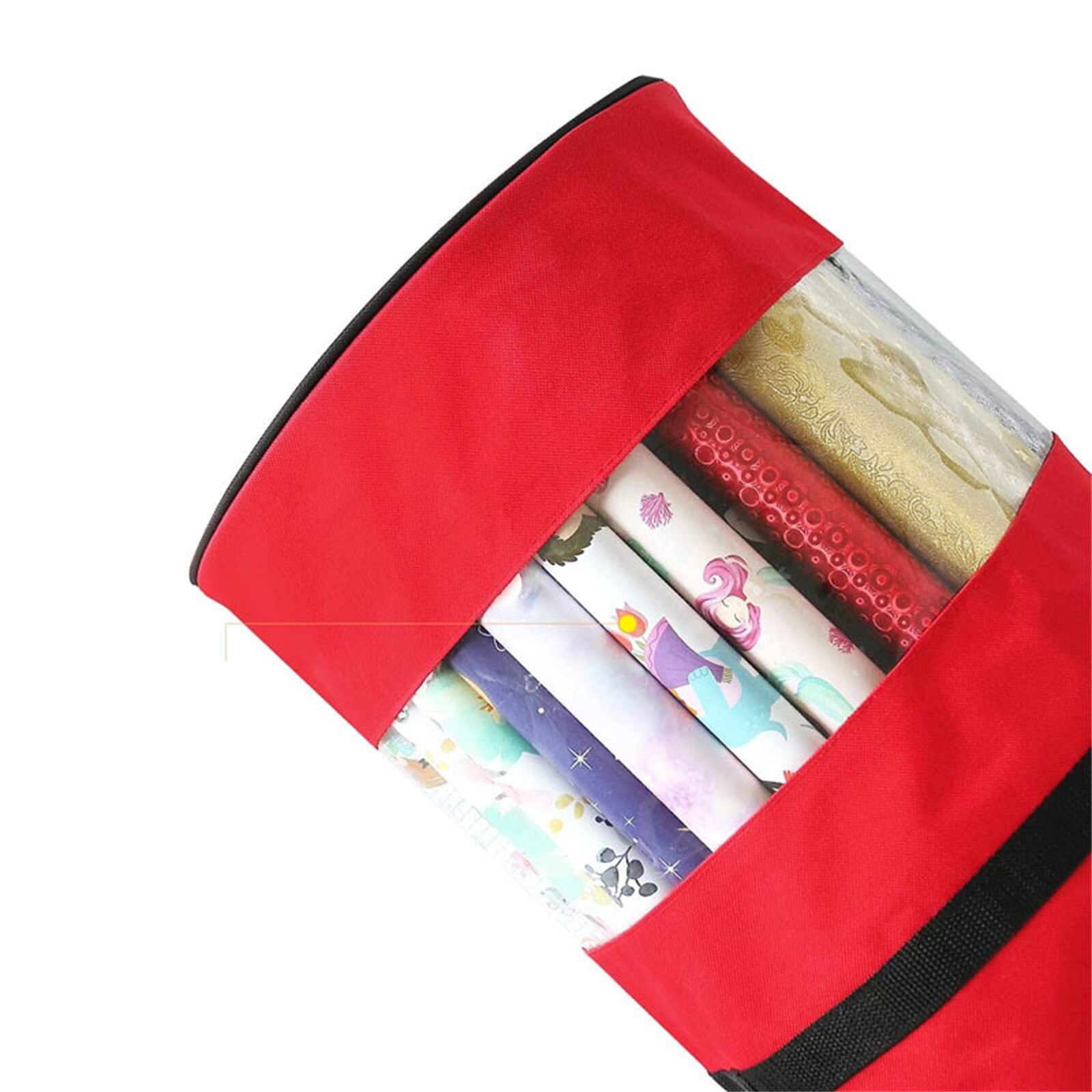 Home Wrapping Paper Storage Bag Container Fits 24 Roll Wallpaper Wrap Roll Organization Accessories