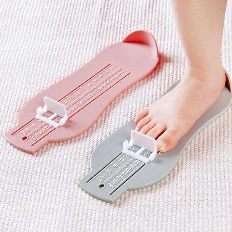 Adjustable Scale Shoe Size Foot Length Ruler Baby Feet Measuring Instrument Baby Foot Length and Record Growth Measuring Ruler
