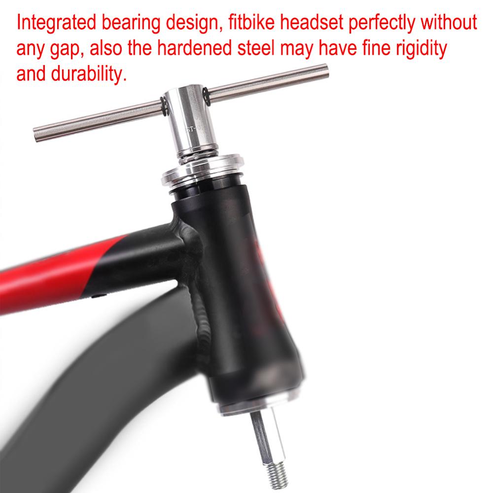 MTB Road Bicycle Headset Press-in Tool Shaft Bowl Removal Tool Combination Stainless Steel Bearing Installation Repair Kit