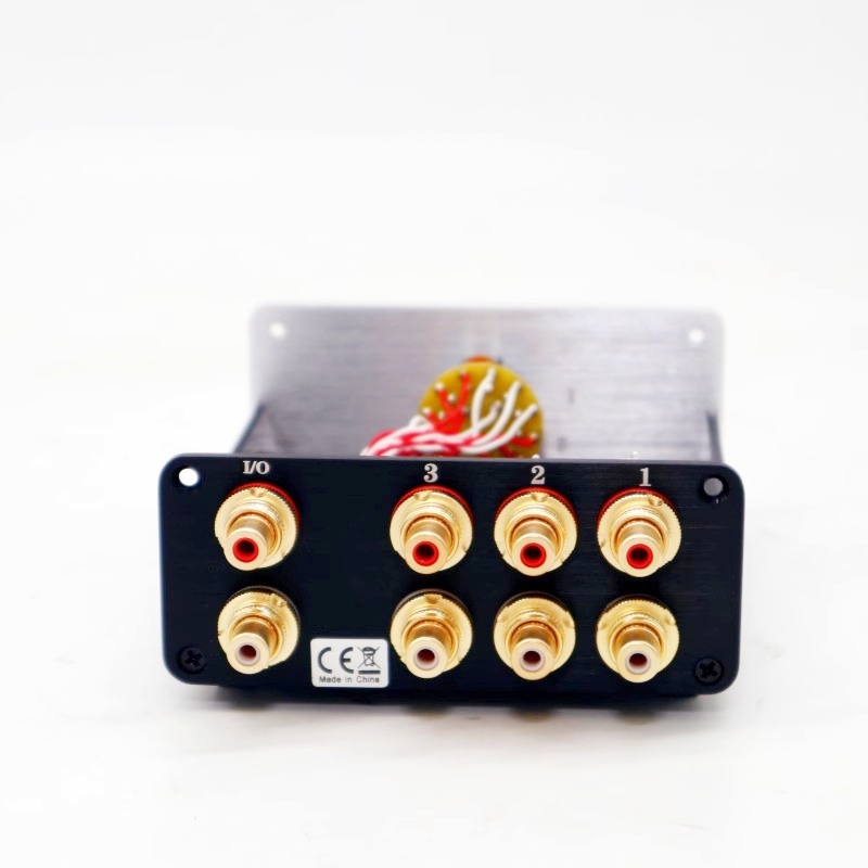 TIANCOOLKEI HiFi-CMC high end Passive RCA Audio Input Selector 3 groups 2 channels 3 Select 1 Output audio signal input switcher