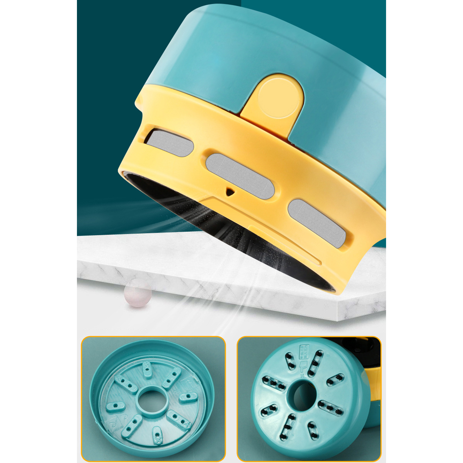 Desk Mini Vacuum Cleaner Cordless Desktop Vacuum Desk Dust Cleaner Crumb Sweeper Handheld 360º Rotatable Cute Vacuum