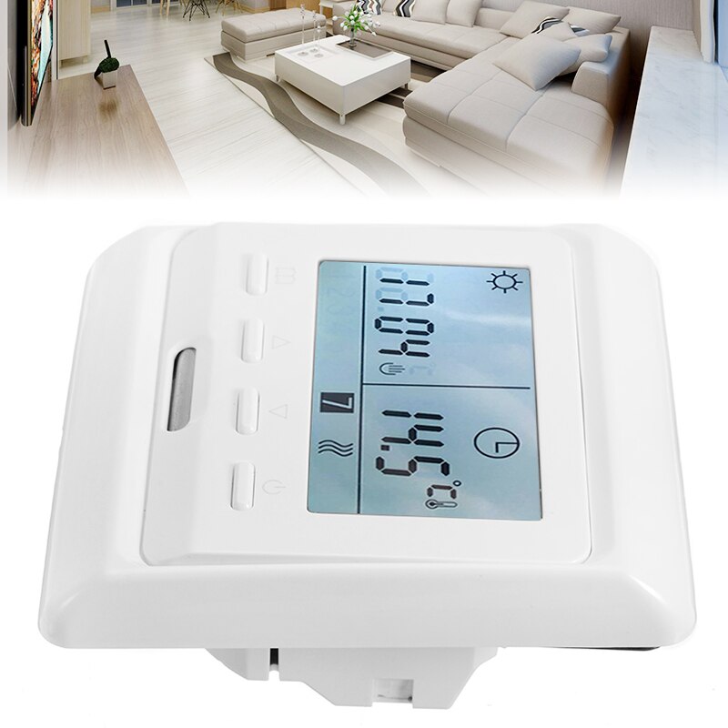 1Pc Lcd-scherm Digitale Vloerverwarming Thermostaat Digitale Floor Thermostaat Elektrische Vloerverwarming Kamerthermostaat