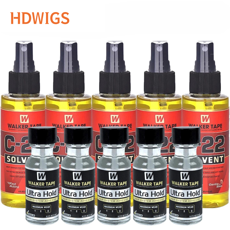 15ml Toupet Kleber C-22 Kleber Entferner Gehhilfe Band Ultra halt Kleber für Echthaar Perücken Gehhilfe Lösungsmittel Kleber Entferner für Frauen Mann Perücke