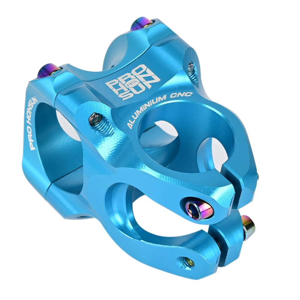 5 Colors High-Strength CNC Handlebar Stem 35MM Bicycle Stem Mtb Power Riser Aluminum Alloy MTB Mountain Bike Parts: Blue