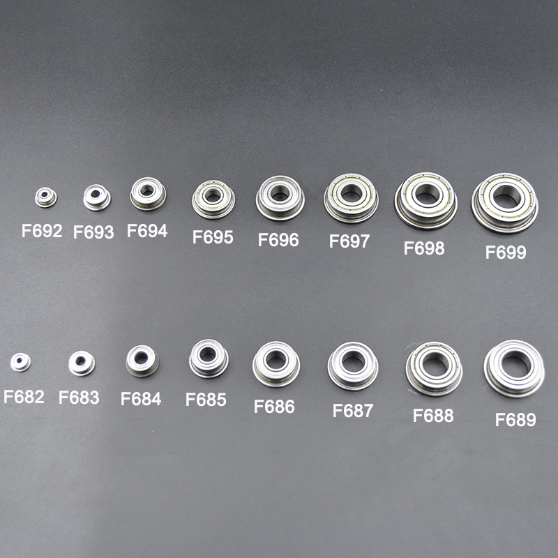 10 st flänslager med borrhål 2mm 3mm 4mm 5mm 6mm 7mm 8mm 9mm 10mm f625 f605 f608 mf105 mf115 f695 zz kullager med fläns