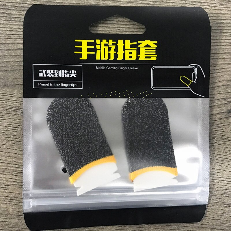 Sweatproof dito culla Ultra-sottile fibra d'argento Mangiare pollo punta delle dita finger sleeve Anti-scivolo piedi artefatto fatto A Mano: 18 silver A pair