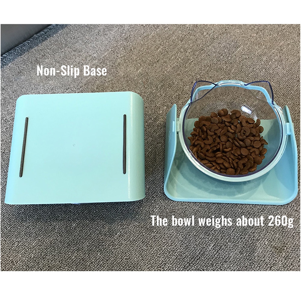 Kattenbak voerbak waterbak 15 graden verstelbaar 2 in 1 huisdier voerbak hond voerbak huisdier honden voerbak servies