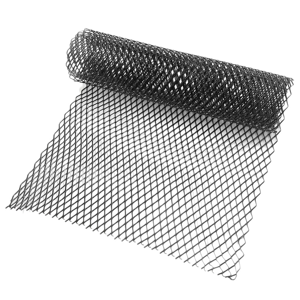 1PC Auto Car Front Bumper Grill Grille Mesh Cover Trim Rhombus Style 10x20mm: Black