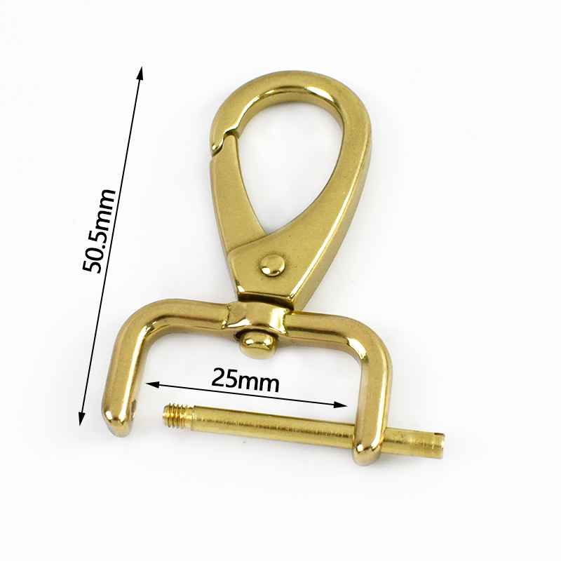 1-5 Stuks Massief Messing Karabijnhaak Clips Meetee 15-40 Mm Afneembare Swivel Kreeft Gesp Karabijnhaak voor tassen Halsband Hanger Sluiting: 7 mm / Antiek Zilver