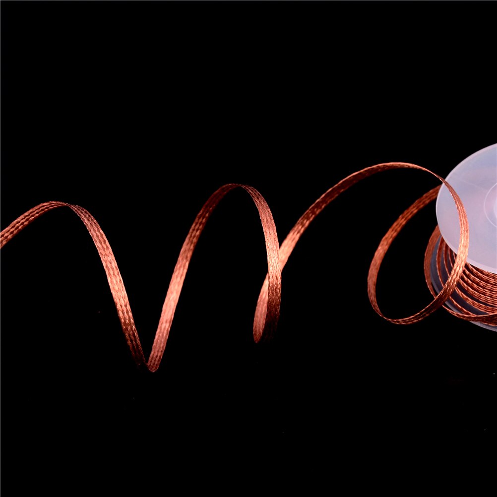 Di rame Treccia Dissaldante BGA Desolder saldare dispositivo di rimozione stoppino Cavo di Filo 1.5m di Lunghezza 3.5 millimetri di Larghezza per Assorbire