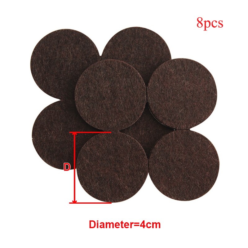 Multifunksjon selvklebende filt bord stolmatter gulvbeskyttere møbler sofa bord stol føtter gulv sklisikker matte klebrig pute: 3