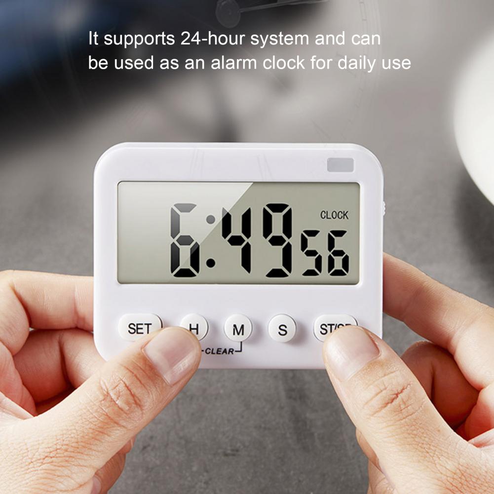 3-in-1 Electronic Digital Timer Reminder Magnetic LCD Screen Countdown Alarm Clock Kitchen Timer temporizador тарелки для еды