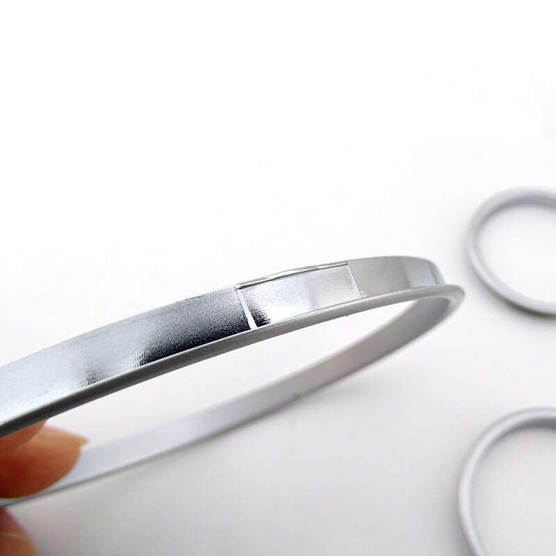 Dla Bmw E38 E39 E53 srebrna opaska pomiarowa deska rozdzielcza pierścień z tworzywa sztucznego Abs