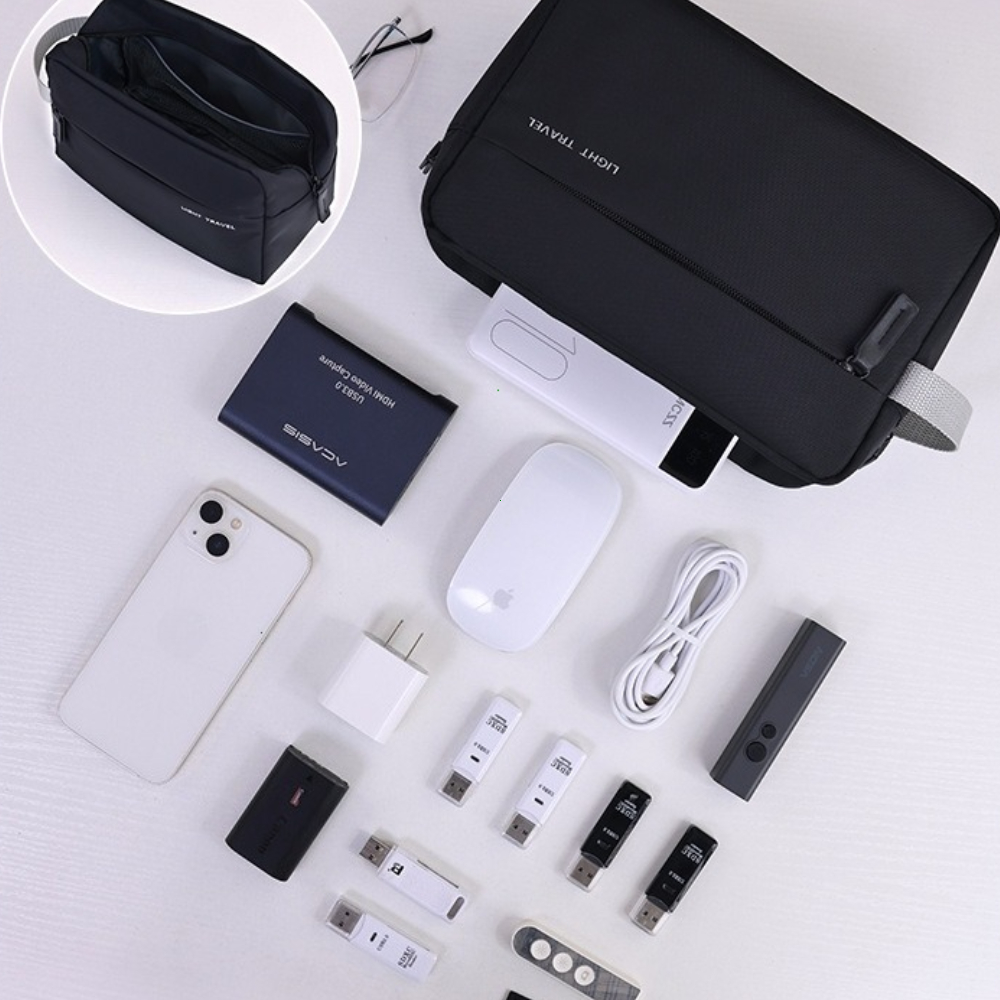 3-in-1 Travel Toiletry Bag for Men Oxford Toiletry Organizer Dopp Kit Water-resistant Shaving Bag Cosmetic Bag Makeup Organizer