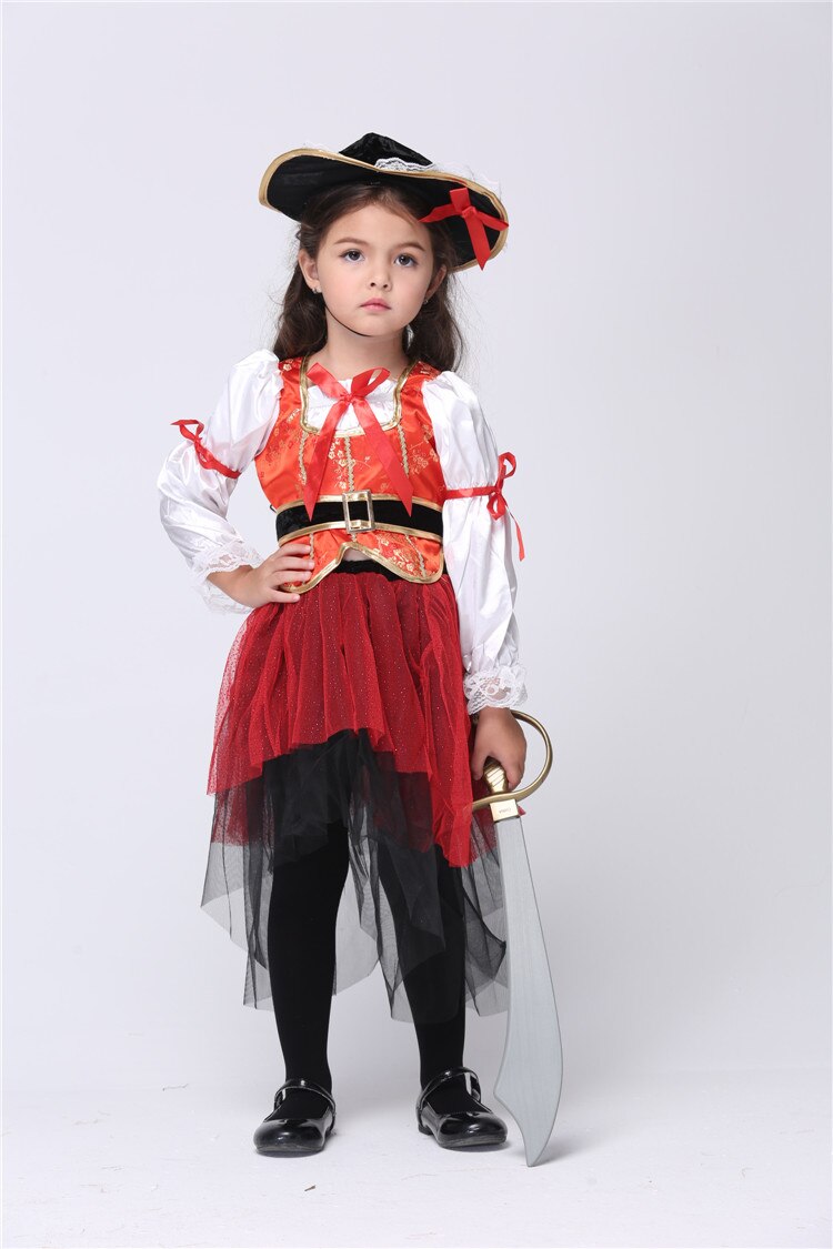 Partie carnaval filles enfants pirate costume pour enfants princesse de la mer filles costume party enfants fantaisie dress l15286