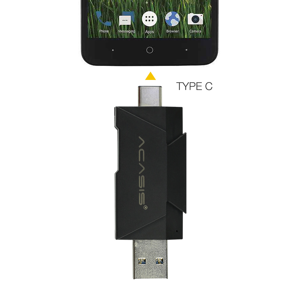 Acasis UFS Card Reader for Sansung Mobile USB 3.1 Type C to UFS Micro TF Adapter Memory Card OTG Smart Reader Laptop Accessories