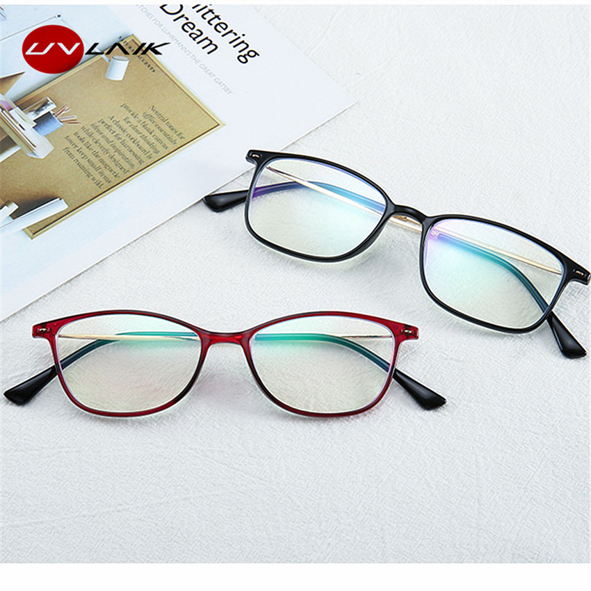 UVLAIK lunettes de Lecture Bifocales Hommes Femmes Surdimensionné Cadre En Métal Dioptrie Lunettes 1.0 1.5 2.0 2.5 3.0