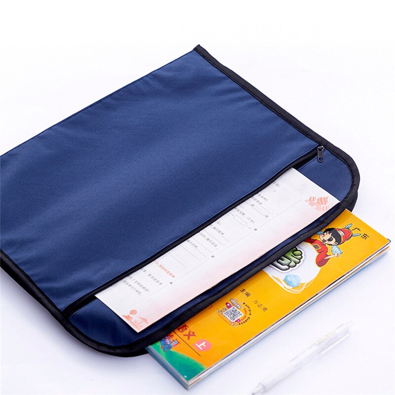 Portable Men Briefcases Waterproof Canvas Big A4 Document Bags Double Layers Book File Women Handbags Conference Information Bag