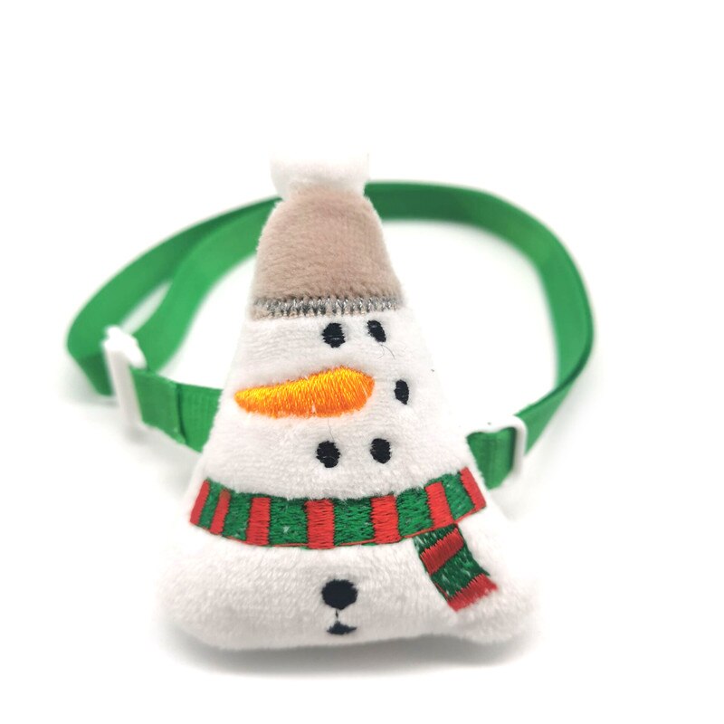 30/50pcs Christmas Pet Bow Ties Neckties Xmas Tree Deer Snowman Cartoon Bow Tie for Small Middle Dog Puppy Grooming Supplies