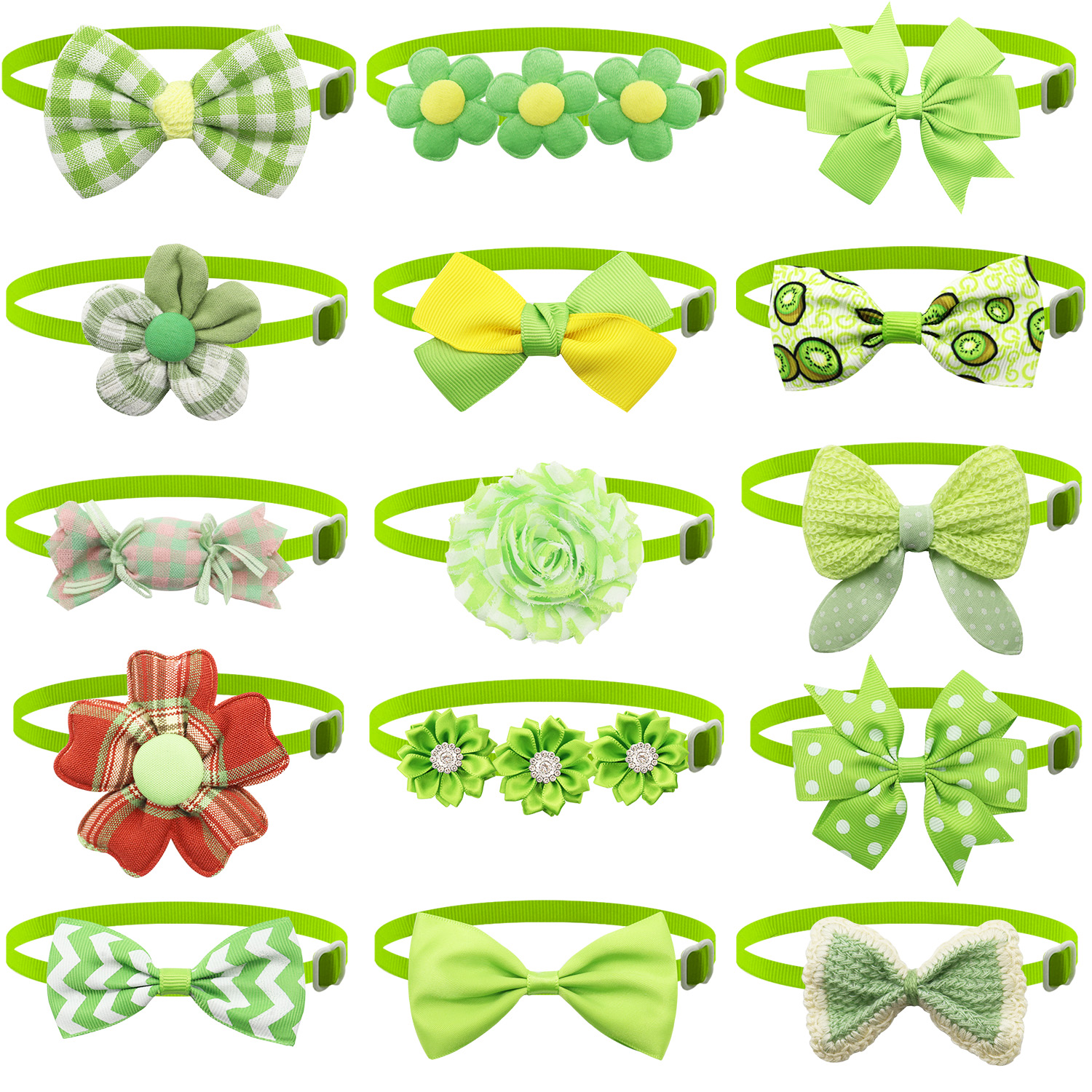 50/100 pièces violet rouge vert bleu rosé Cyan rose chien arcs animaux de compagnie toilettage accessoires arcs chiot noeuds papillon cravates fille chien nœuds papillon: S / GRIS