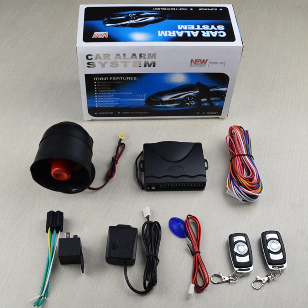 OkeyTech Auto Engine Start Push Start Button Keyless Alarm System Remote Starter Stop Auto Car Accessories Tool