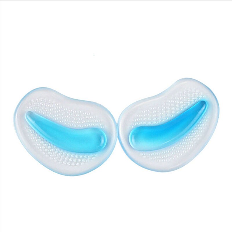 2 pièces Silicone avant-pied tampons outil de soin des pieds anti-dérapant patin de chaussure pour talons hauts Silicone Gel semelle avant-pied protecteur: Blue