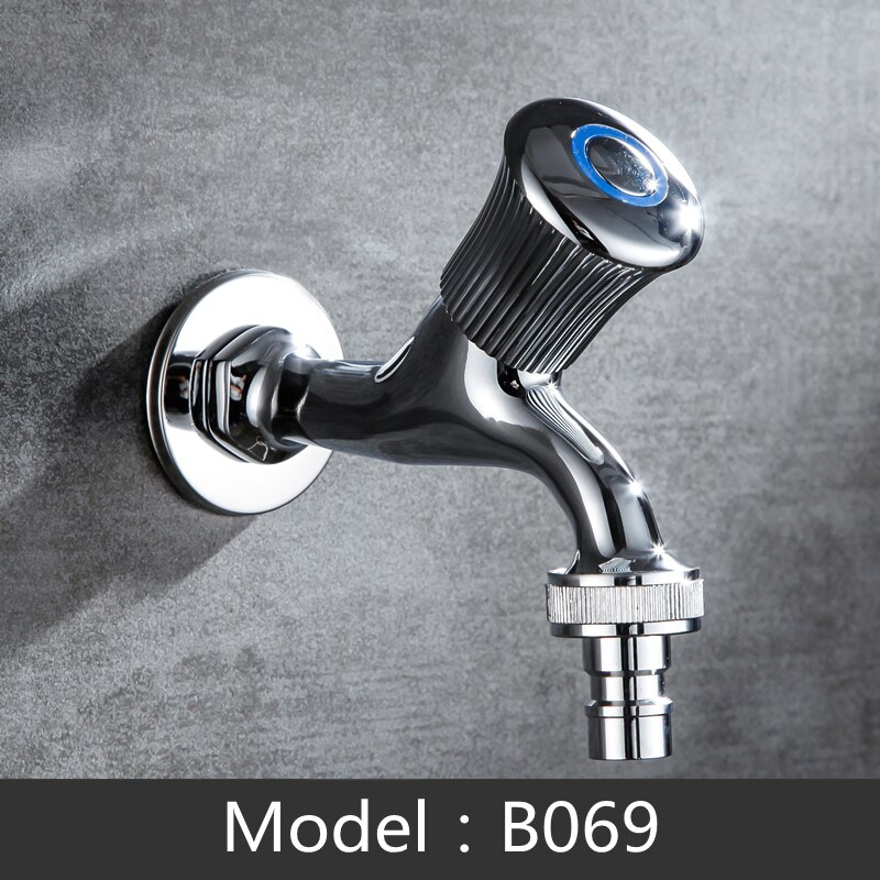 Home Brass Wall Mount Decorative Outdoor Garden Faucet Wash Basin Mop Washing Bibcock Machine WC Taps Torneira parede: B069