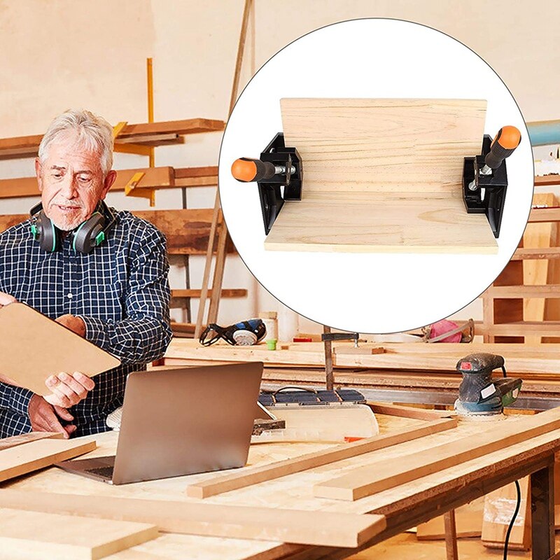 2 Pack Right Angle Clamp, 90 Degree Corner Adjustable Single Handle