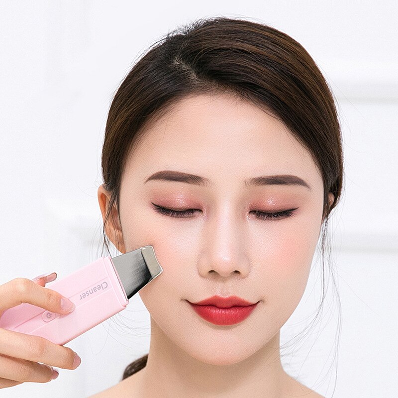Ultrasonic Skin Scrubber/Facial Skin Spatula/Blackhead Remover Tools Pore Cleaner Scrubber Spatula, Comedones Deep Cleansing