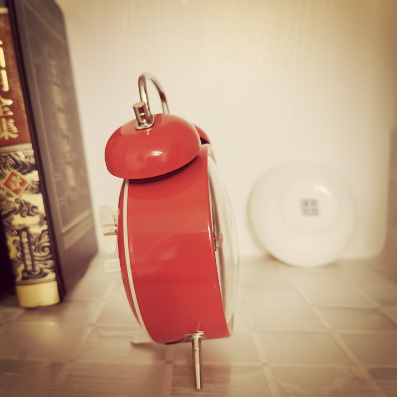 Reloj despertador mecánico de Metal ruidoso para niños, campana de reloj Vintage de pollo, reloj de escritorio, relojes de arroz, Ideas de