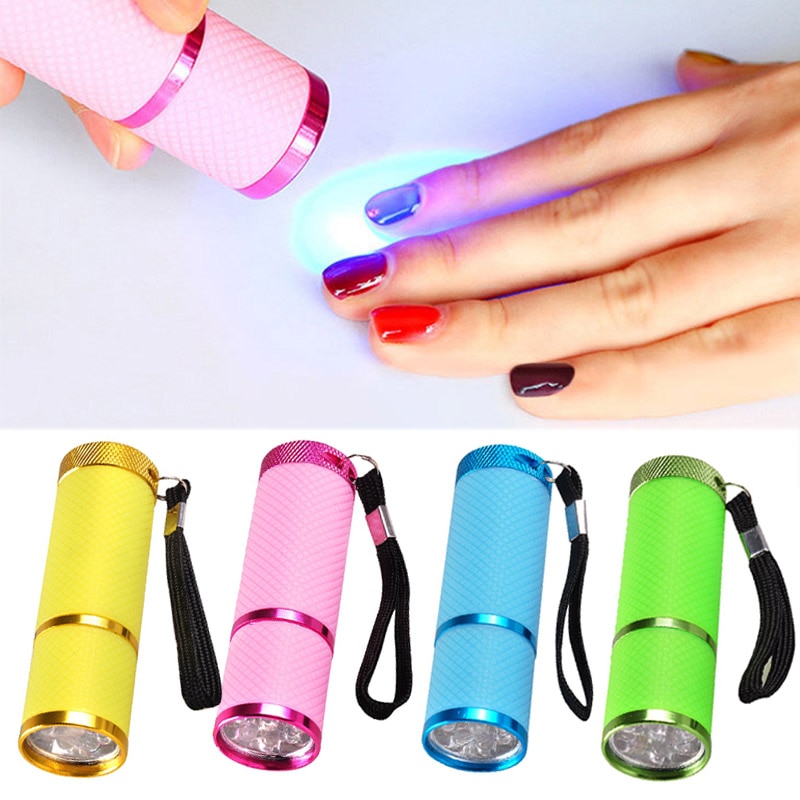Zaklamp Fast Droger Voor Nagel Gel Droger Nail Gel Cure Mini Led Draagbare Manicure Tool Uv Lamp 4 kleuren