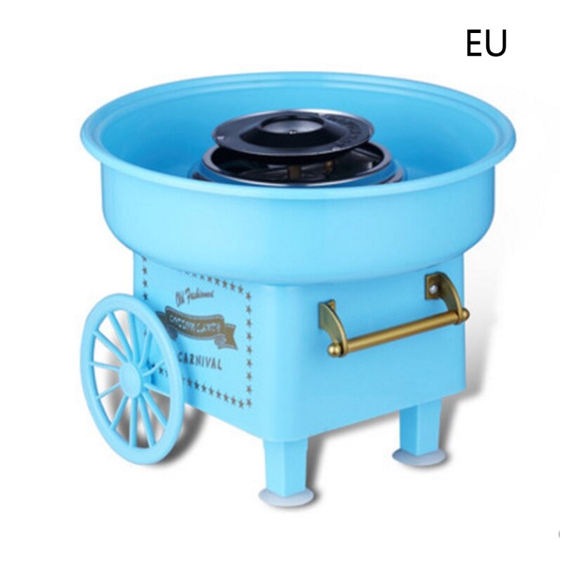 Nostalgia Trolley Cotton Candy Machine Mini Candy Floss Maker Home Use: Red / US