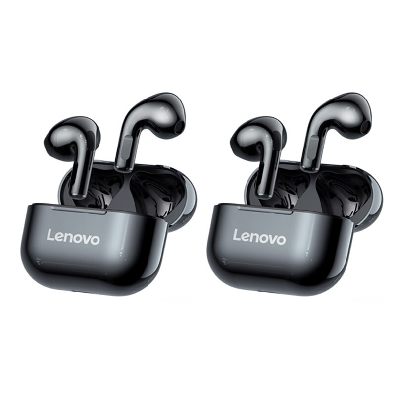 Original Lenovo LP40 drahtlose kopfhörer TWS Bluetooth Kopfhörer Touch Control Sport Headset Stereo Ohrhörer Für Telefon Android: 2x black