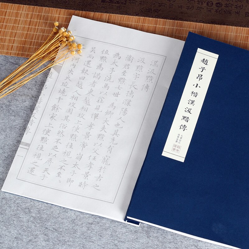 Chinese Calligraphy Copybook Small Regular Script Copying Book Running Script Scriptures Poem Copybook Calligraphy Practice: J