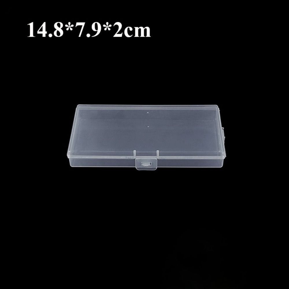 Diy Kleine Vierkante Clear Plastic Opbergdoos Voor Sieraden Diamant Borduurwerk Craft Bead Pil Thuis Opslag Accessoires: Oranje