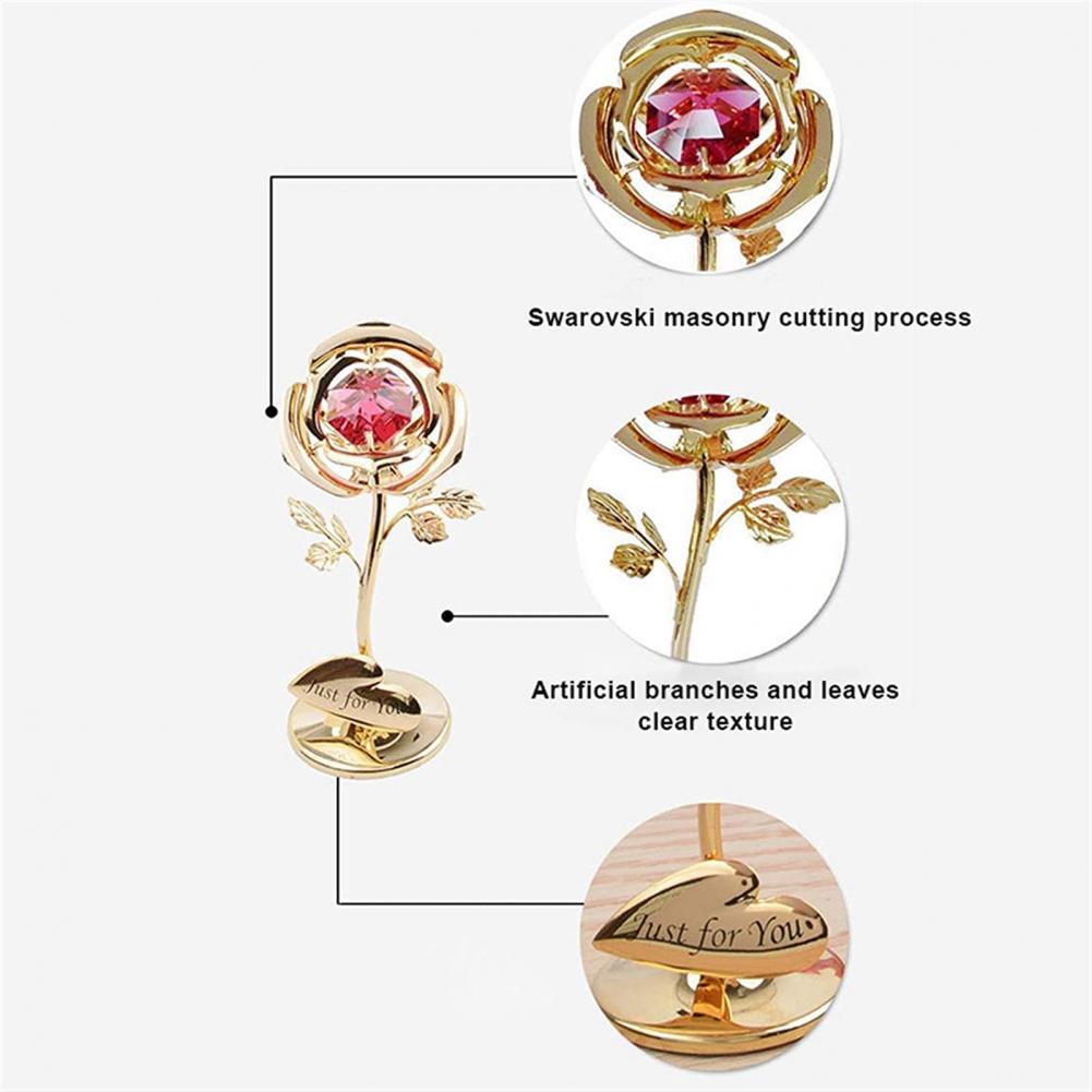 Electroplating Gold Rose Foil Plated Gold rose Wedding Decoration Golden Rose Decor Flower flores artificiales para decoracion