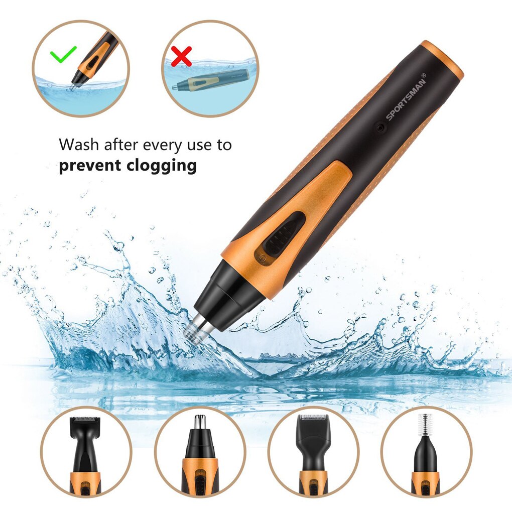 SPORTSMAN electric nose hair trimmer male hair vibrissa shaving machine tool shaver four in one package main image 0