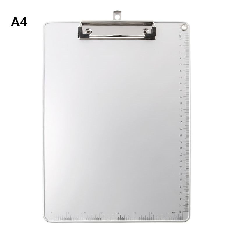 Portable A4/A5 Aluminum Alloy Writing Clip Board Anti-slip File Hardboard Paper Holder for Office School Stationery Supplies: Other