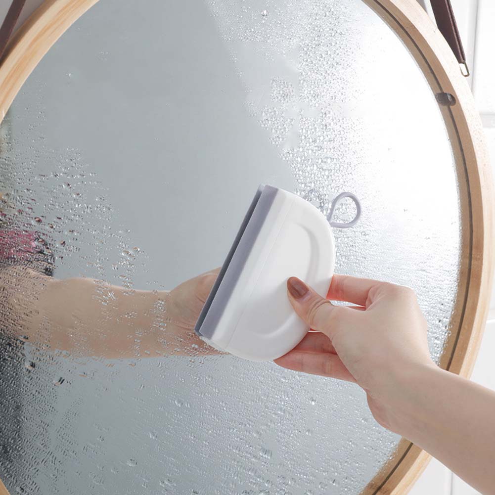 2pc Dusche Rakel Arbeitsplatte Wischer Mini Glas Dusche Rakel Für Fenster, Glas, Tür Dusche Silikon Reinigung Werkzeug