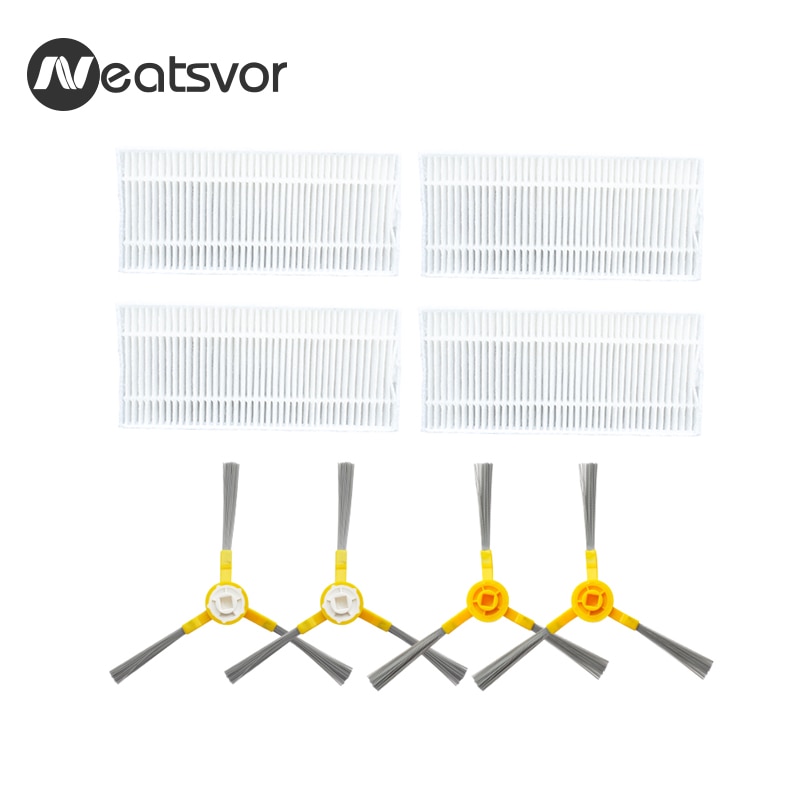 Erstatningssett for neatsvor  x500/x600 robot vakuumfilter sidebørste