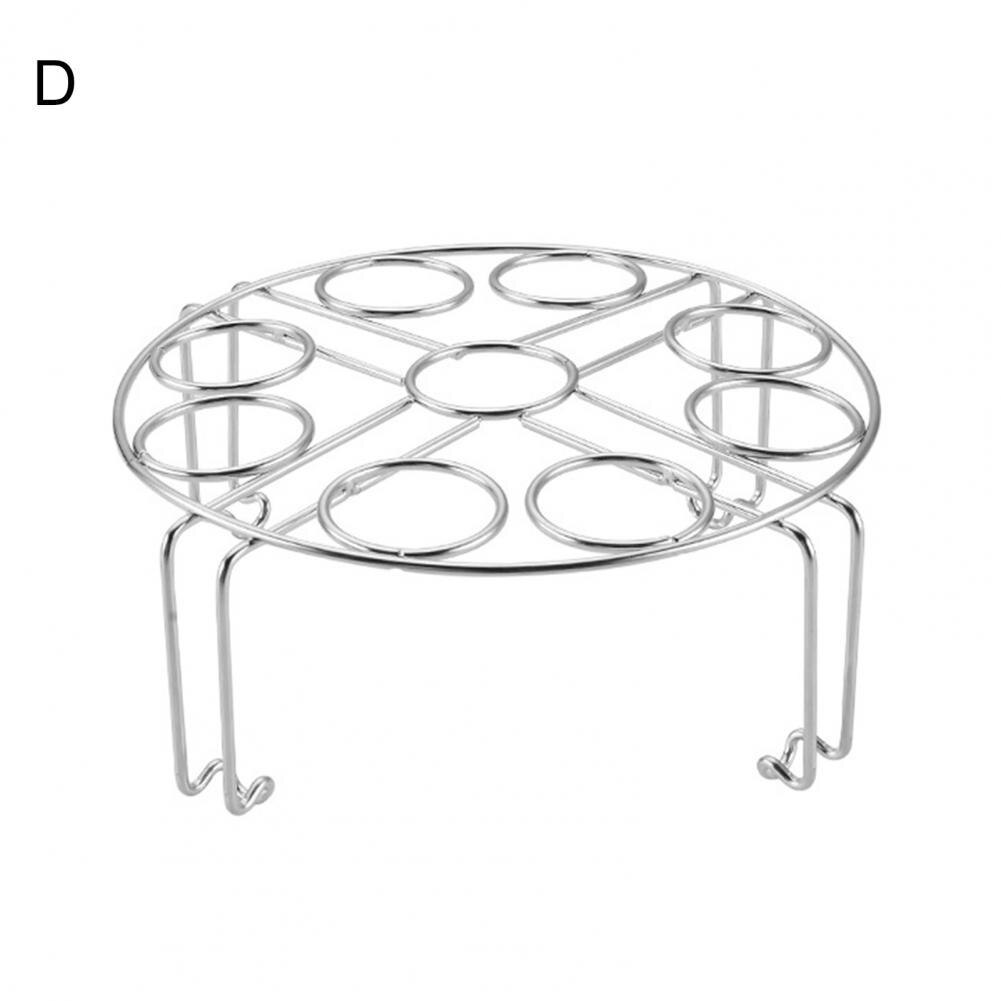 Useful Steaming Rack Safe Anti-rust Egg Steamer Rack Heat Insulated Egg Basket Cook Accessories Egg Steamer Rack: D