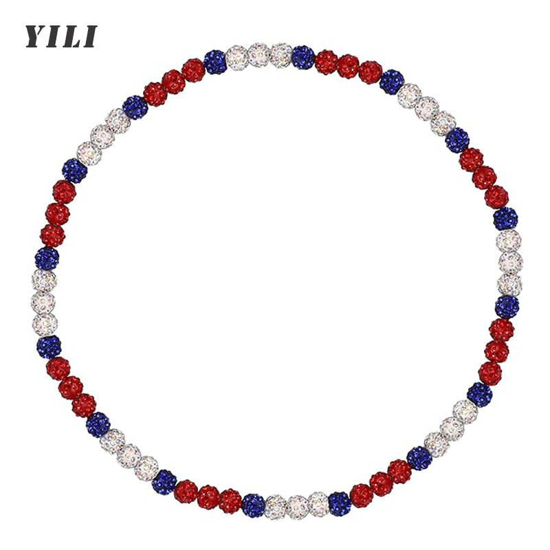 Collier de baseball pour hommes, collier de baseball scintillant, boule de strass, collier de perles, joueurs de baseball, bijoux inspirés des amoureux