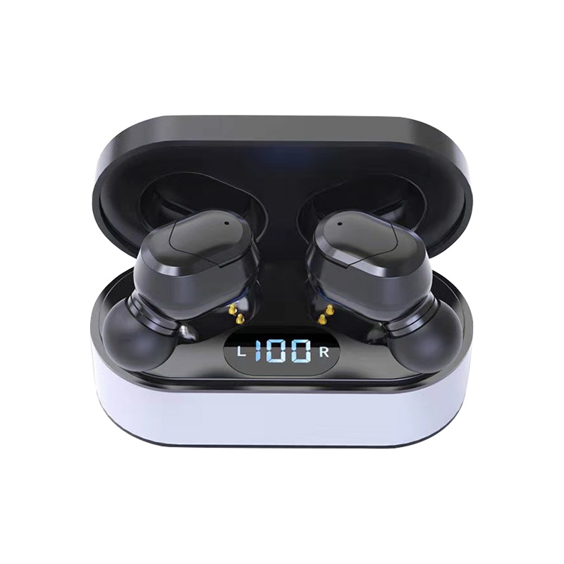 JS1 Bluetooth 5.0 Draadloze Koptelefoon LED Power Digtal Display Stereo Automatische Pairing Sport Waterdichte Headset Met Lading Doos