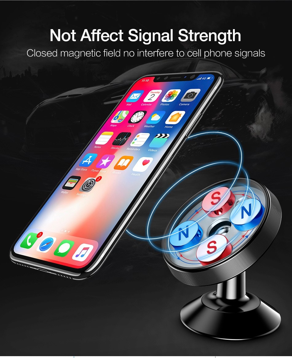 Magnetic Car Phone Holder For Smartphone Car Accessories Grip Wall Desk Air Vent Mount Stand Mobile Holder Gravity Bracket