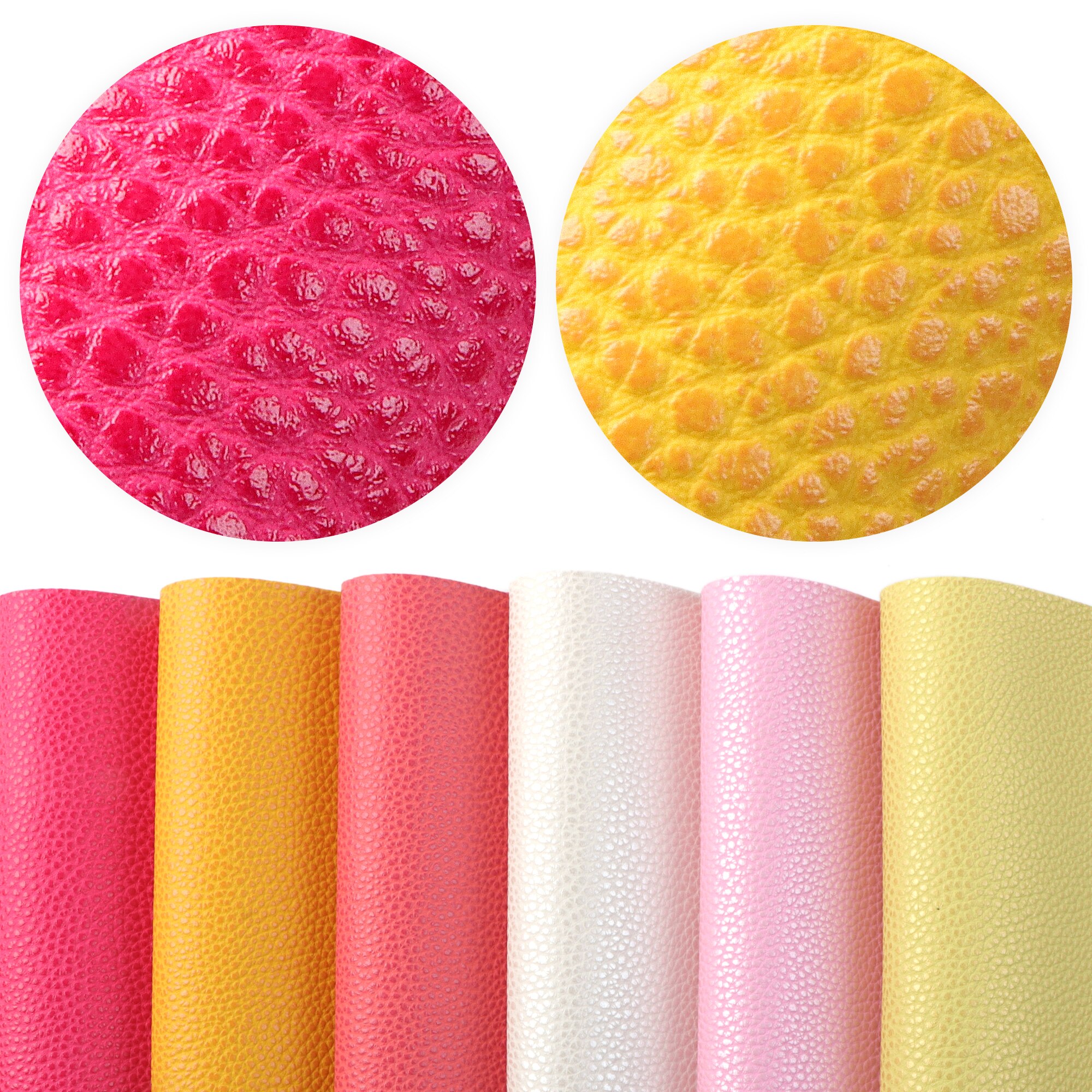 David Accessoires 8 Stks/set 20*33Cm Bump Faux Synthetisch Leer Stof Diy Telefoon Geval Boog Tas Materiaal, 1Yc10874: 1079030001