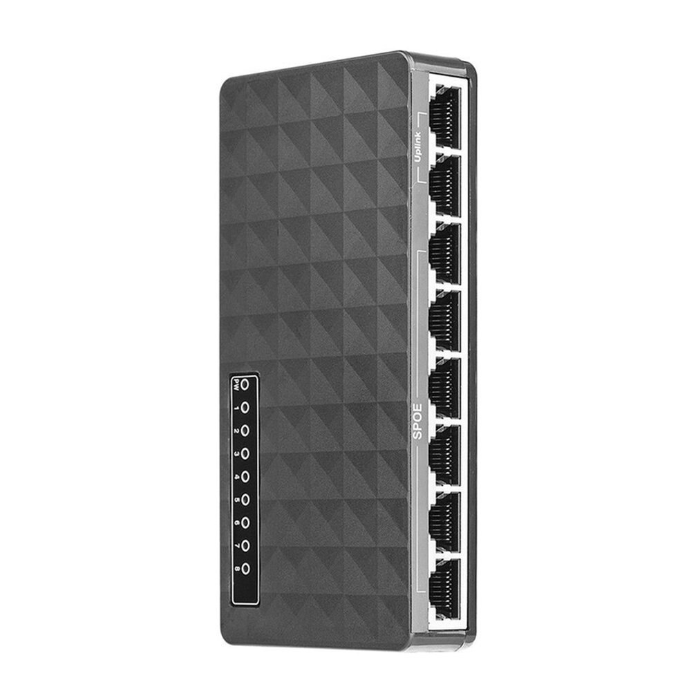 Mini LAN POE Ethernet Netzwerk Schreibtisch schalten 8 Hafen 10/100Mbps Schnelle Hub Netzwerk Schalter Hub Adapter Hohe leistung