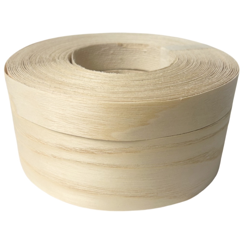Cinta de chapa de madera natural prepegada, tiras de madera de bandas de borde de nogal/abétula, bordes de chapa de hierro con parte trasera adhesiva termofusible: 12mm / CORAL
